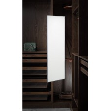 Luxe uittrekbare en draaibare kastspiegel zwart 120x35 cm - SP12035ZW